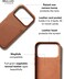 iPhone 17 Pro Wallet Case - Tan With Magsafe. Crafted From Premium Leather Luxurious Case Combines Elegance and Durability, Sophisticated Look While Offering Superior Protection.