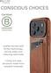 iPhone 17 Pro Wallet Case - Tan With Magsafe. Crafted From Premium Leather Luxurious Case Combines Elegance and Durability, Sophisticated Look While Offering Superior Protection.