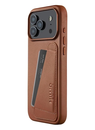 iPhone 17 Pro Wallet Case - Tan With Magsafe. Crafted From Premium Leather Luxurious Case Combines Elegance and Durability, Sophisticated Look While Offering Superior Protection.
