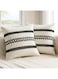 Throw Pillows Case 2pcs Decorative Square Pillowcase Boho Throw Pillow Covers Cushion Cover for Home Couch Bedroom Sofa Chair Decor Geige 45*45cm