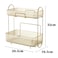Large Capacity Makeup Organizer, 2-Tier Transparent Acrylic Cosmetic Storage Display Box, Tabletop Vanity Organizer for Cosmetics, Skincare, Perfumes &amp; Jewelry