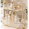 Large Capacity Makeup Organizer, 2-Tier Transparent Acrylic Cosmetic Storage Display Box, Tabletop Vanity Organizer for Cosmetics, Skincare, Perfumes &amp; Jewelry