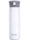 Hydro Flask Thermos Double Wall Vacuum Insulated Stainless Steel Water Bottle (450ml), BPA-free, with Spout Lid, Leak Proof Flask, Hot and Cold Thermos Travel Mug (White)