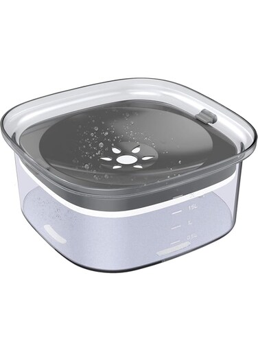 Aputue Dog Water Bowl, Large Capacity Dog Food Water Bowl Slow Water Feeder, No Spill Water Bowl for Dogs, Suitable for Vehicle Carried Travel, Drinking Water Bowl for Dogs, Cats