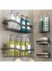 Youvip Shower Caddy, Shower Organizers [5-Pack], Rustproof Bathroom Shower Shelves for Inside Shower, Adhesive Shower Caddy with Soap Caddy &amp; Toothbrush Holder No Drilling, Black