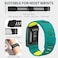 Silicone Wristband Compatible with Whoop 5.0 Band, Comfort Durable Soft Adjustable Silicone Sports Loop Strap for Men &amp; Women, with U Shapped Connector Green Yellow - Life/MG