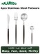 Stainless Steel Flatware Silverware Stainless Steel Flatware Silverware Travel Cutlery Tableware Include Knife &amp; Fork &amp; Spoon Utensils for Kitchens, Dishwasher Safe