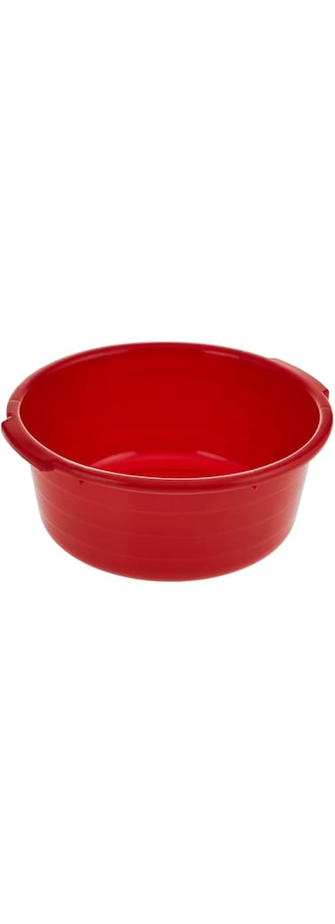 Cosmoplast 10" Round Plastic Basin Tub 3.5L, Red, Ifhhbs004Rd, Round Basin