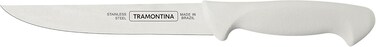 Premium 6-Inch Boning Knife with Stainless Steel Blade and White Polypropylene Handle