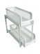 2-Tier Basket Drawer Rack White
