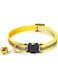 SOLDOUT Reflective Pet Puppy Dogs or Cats Bell Collar Adjustable Nylon Buckles Fashion Puppy Dog or Cat Pet Supplies Accessories (Yellow)