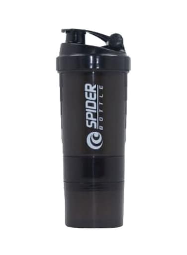 city Custom Fitness Protein Shaker Spider Bottle Black/White 600ml