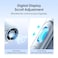 ISULIFE Portable Neck Fan Life5, 100 Speed 40000RPM Cooling, Mini Personal Handheld Wearable Waist Fan, 16H 4500mAh Battery with LED Display, Ultra-Lightweight in Outdoor, Travel, Jobsite Gifts- Blue