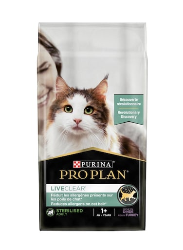 Purina Pro Plan LiveClear Sterilised Adult, Allergen Reducing Dry Cat Food with Turkey 1.4 kg