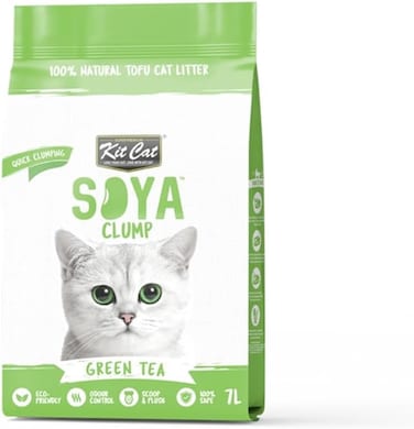Kit Cat SoyaClump Soybean Cat Litter - GREEN TEA/7L