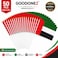 50 Pcs UAE Flag Hand Waving Desk Flags Double Sided Cake National Day Party Supplies Flag (Pack of 50)