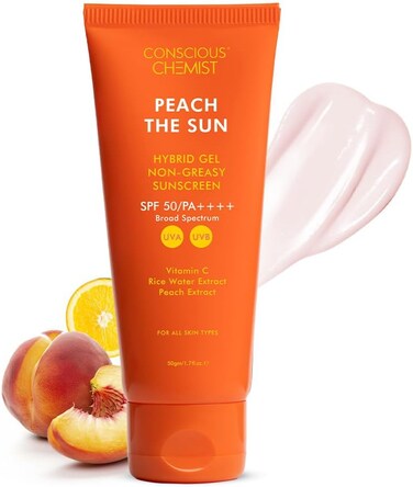 Conscious Chemist Sunscreen SPF 50 PA++++   50g   - Peach The Sun
