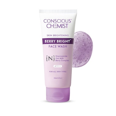 Conscious Chemist Niacinamide Face Wash   100ml - Berry Bright