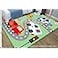 7mm 950g ultra crystal velvet 3D printed carpet 80*120 CM