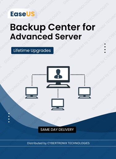 EaseUS Backup Center for Advanced Server   Unlimited Devices for Lifetime   Digital License   SAME DAY DELIVERY