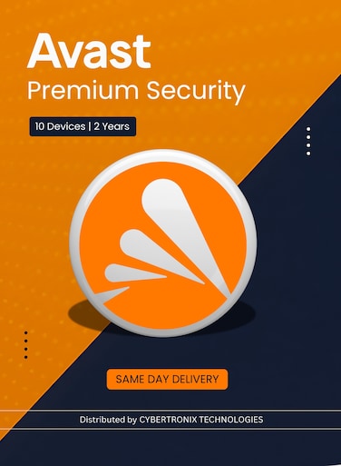 Avast Premium Security   10 Devices for 2 Years   Digital License   SAME DAY DELIVERY