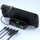 Porodo Gaming Steam Deck Multi-Port Hub, 100W PD Fast Charging, 4K HDMI, USB 3.0 High-Speed Data, Gigabit Ethernet, SD/TF Card Reader, Compact &amp; Durable Design - Black
