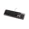 Porodo Gaming Wired Full Keyboard, Red Gateron Switch, Anti-Ghosting Keys, RGB Multiple Modes, 104 Keys, US + Arabic Layout, 50 Million Clicks Lifespan, Volume Knob, USB Plug &amp; Play - Black
