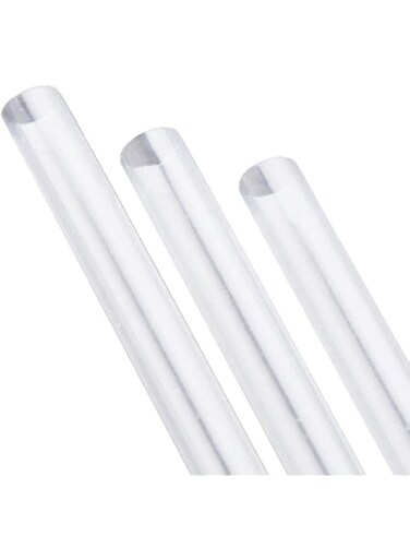 SNH Packing Clear Plastic Straw 12mm Straws for Coffee Cocktail Clear Plastic Sipping Stirrers Long Drink Stir Sticks For Bars Cafes Restaurants Home Use - Pack Of 500 Pieces.