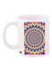 Graphic Printed Coffee Mug White/Pink/Yellow 11ounce
