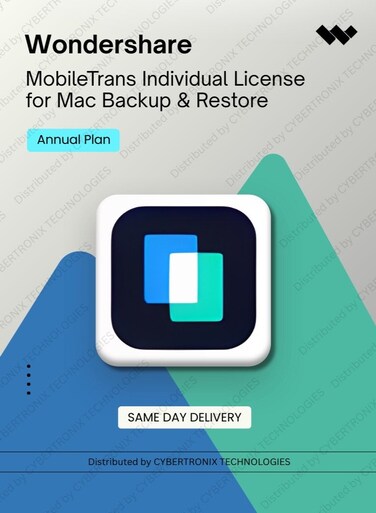 Wondershare MobileTrans Individual License for Mac Backup &amp; Restore   Annual Plan   Digital License   Same Day Delivery