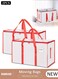2PCS Large Moving Bags, Large Storage Bag with Backpack Straps Strong Handles &amp; Zippers, Storage Totes For Space Saving, Sturdy Carrying Handles for Travel, College Moving Supplies, Bedding, Clothes