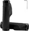 ROCKBROS Mountain Bike Grips Handlebar Grip Bicycle Handlebar Grips Bike Handle Grips Double Aluminum Clamp Lock On Grips for MTB BMX Mountain Bike Handle Bar Ends Black