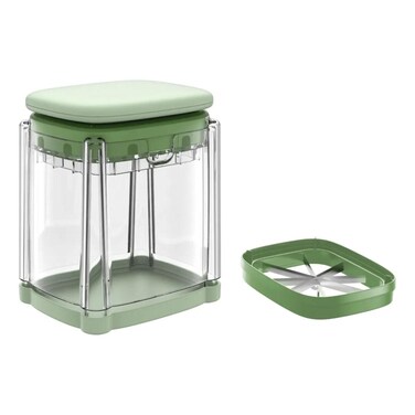 Vegetable Chopper &amp; French Fry Cutter - Multi-Dicer with Stainless Steel Blades &amp; Container