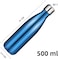 MOLISAN Stainless Steel Water Bottle, 500ml Double Walled Vacuum Flask with Pouch, BPA Free 12 Hours Hot&amp;Cold Sport Drink Bottle for Gym, Home, Office, Outdoor, Work (500ML, Blue)
