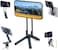 ULANZI Magnetic Phone Tripod for iPhone MA38 Portable Phone Holder Mini Tripod for Magsafe with Double-Sided Strong Magnetic 1 4 Arri Locating Hole Foldable Hook for iPhone 16 15 14 13 12 Black