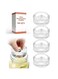 Glass Weights with Easy Grip Grooved Handles Heavy Fermenting Lids Kit For Wide Mouth Mason Jar (Glass Weight-4Pcs)