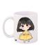 Cartoon Girl Printed Coffee Mug White/Beige/Yellow