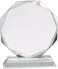 Classic octagonal shaped crystal trophy