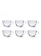 Glass Tea Mug Set 190ml Coffee &amp; Tea Cups,Crystal Clear , Durable, Heat-Resistant (Set of 6)