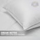 Hotel Linen Klub Down-Proof Double-Piped Pillow - Size: 50 x 75 + 4 cm, Outer Cover: 233 TC 100% Cotton, Filled with Soft Microfiber for Ultimate Comfort, Support, and Luxurious Sleep Experience