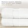 Hotel Linen Klub LUXURY PACK of 2 Antimicrobial Bath Towels -100% Cotton 650 GSM Terry Dobby Border Ring Spun - Super Soft,Quick Dry,Highly Absorbent Size:70 x 140cm, White