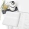 Hotel Linen Klub 4-Piece Towel Set - Premium Cotton Terry, Luxurious Ringspun, 480 GSM Highly Absorbent and Quick Dry for Spa-Like Comfort, 2 Bath Towels, 2 Hand Towels, White