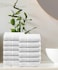 Hotel Linen Klub Glofresh Anti-Microbial 100% Cotton Face Towel Set - Pack of 12 Pieces, 30 x 30 cm, White - Luxurious Softness and Enhanced Hygiene for Daily Use and Spa Experience