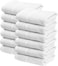 Hotel Linen Klub Glofresh Anti-Microbial 100% Cotton Face Towel Set - Pack of 12 Pieces, 30 x 30 cm, White - Luxurious Softness and Enhanced Hygiene for Daily Use and Spa Experience