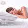 Hotel Linen Klub Pack of 2 Soft Microfiber Pillows (85 GSM) with 1 cm Stripe and Single Piping, White (50 x 90 cm), 2400 grams/pack, King