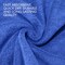 Hotel Linen Klub LUXURY PACK of 3 Bathroom Towel Sets -100% Cotton 650 GSM Terry Dobby Border Ring Spun -Super Soft,Quick Dry,Highly Absorbent,Bath Towel,Hand Towel and Face Towel,Royal Blue