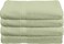Princess Hotel Linen Klub 4-Piece Bath Towel Set - Premium Cotton Terry, Luxurious Ringspun, 480 GSM Highly Absorbent and Quick Dry for Spa-Like Comfort, Size: 70 x 140 cm, Sage Green