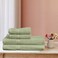 Hotel Linen Klub 4-Piece Towel Set - Premium Cotton Terry, Luxurious Ringspun, 480 GSM Highly Absorbent and Quick-Dry for Spa-Like Comfort, Includes 2 Bath Towels and 2 Hand Towels, Sage Green