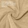 Hotel Linen Klub LUXURY PACK of 4 Bathroom Towel Sets - 100% Cotton 650 GSM Terry Dobby Border Ring Spun - Super Soft,Quick Dry,Highly Absorbent,Bathroom Towel Set with 900GSM Bath Mat,Beige
