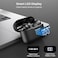 TOZO T20 Wireless Earbuds Bluetooth Headphones 48.5 Hrs Playtime with LED Digital Display, IPX8 Waterproof, Dual Mic Call Noise Cancelling 10mm Broad Range Speakers with Wireless Charging Case Black